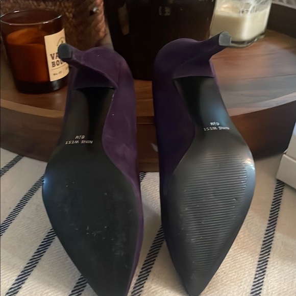 Nine West Purple Suede Heels - Picture 3 of 9